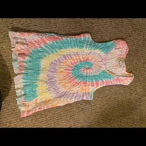 Rainbow singed tank top